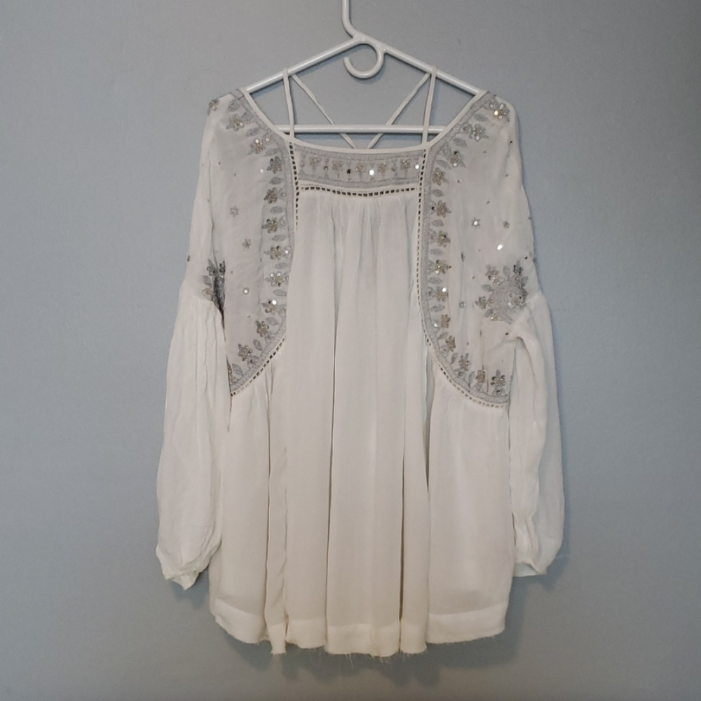 NWOT - FREE PEOPLE MINI DRESS TUNIC BLOUSE